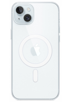 Чехол крышка Stellarway Case with MagSafe для Apple iPhone 15 Plus  силикон прозрачный