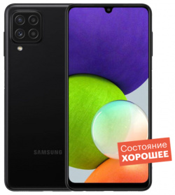 Смартфон Samsung Galaxy A22 64GB Черный  "Хорошее состояние"
