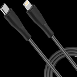 Кабель Stellarway USB C/Lightning 2 4А 1м  черный