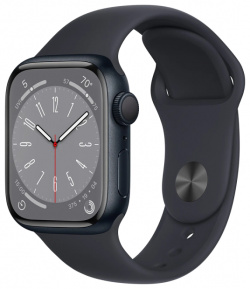 Умные часы  Apple Watch Series 8 41 мм S/M Midnight Aluminium (MNP53)