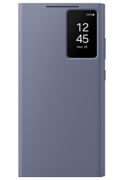 Чехол книжка Samsung Smart View Wallet Case для Galaxy S24 Ultra  полиуретан фиолетовый (EF ZS928CVEGRU)