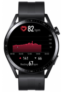 Умные часы  HUAWEI Watch GT 3 46mm черные Элегантный дизайн Гладкая поверхность