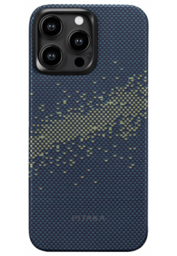 Чехол крышка Pitaka для iPhone 15 Pro (KI1501PMYG)  кевлар синий