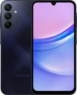 Смартфон Samsung Galaxy A15 8/256GB Темно синий RU 