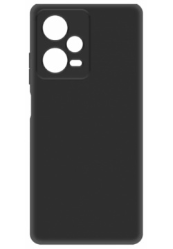 Чехол крышка Krutoff для Xiaomi Redmi Note 12 Pro  термополиуретан черный