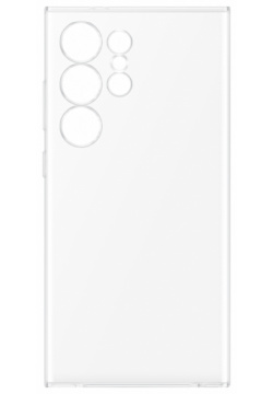 Чехол крышка Krutoff для Galaxy S24 Ultra  силикон прозрачный поможет не