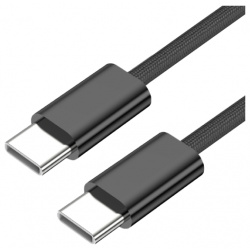 Кабель Stellarway USB C/USB C 3А 2м нейлоновый  черный