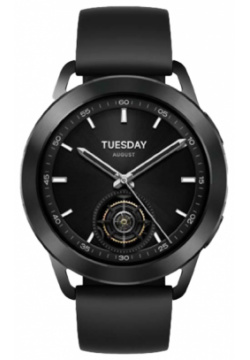 Умные часы  Xiaomi Watch S3 Black (BHR7874GL) Корпус из алюминиевого сплава для