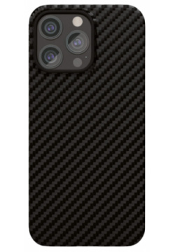 Чехол крышка VLP Kevlar Case with MagSafe для iPhone 15 Pro Max (1058004)  кевлар черный
