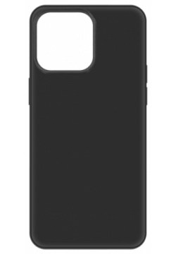 Чехол крышка Krutoff для Apple iPhone 15 Pro Max  силикон (черная рамка) К