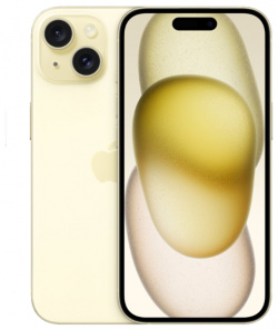Смартфон Apple iPhone 15 128GB Yellow (Dual Sim) для других стран 2G  3G 4G 5G