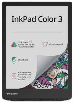 Электронная книга PocketBook InkPad Color 3  Stormy Sea (PB743K3 1 WW) ОС Linux