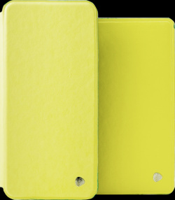 Чехол книжка + обложка на паспорт FashionTouch для Honor 7A  полиуретан жёлтый