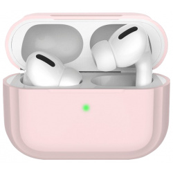 Чехол Deppa для футляра наушников Apple AirPods Pro  силикон розовый