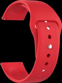 Ремешок  Deppa Band Silicone универсальный 22 mm силиконовый красный Высокое