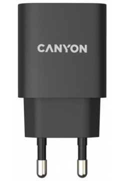 Зарядное устройство сетевое Canyon CNE CHA20B02 USB C  черное