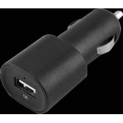Зарядное устройство автомобильное Bron microUSB/USB 1A  черное