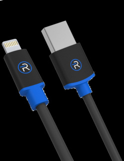 Кабель Revocharge USB  Lightning черный для соединения через порт