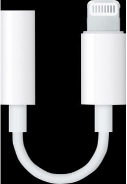 Адаптер Apple Lightning на Jack 3 5 мм белый (MMX62) 
