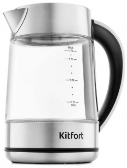 Чайник Kitfort KT 690 прозрачный 