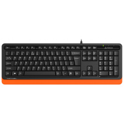 Клавиатура A4Tech Fstyler FKS10 черный/оранжевый USB Тип клавиатуры: мембранная