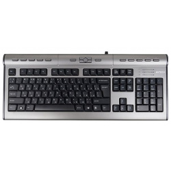 Клавиатура A4Tech KLS 7MUU USB серебристый/черный 