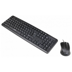 Комплект мыши и клавиатуры Oklick 600M черный USB 