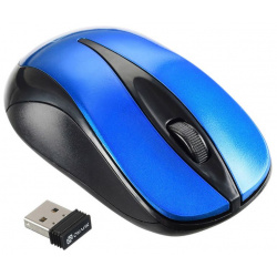 Компьютерная мышь Oklick 675MW черный/синий Тип: мышь