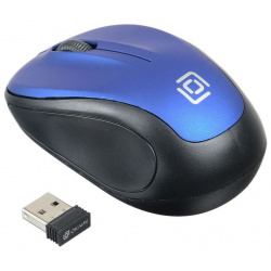 Компьютерная мышь Oklick 665MW черный/синий 