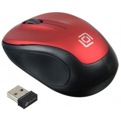 Компьютерная мышь Oklick 665MW черный/красный 