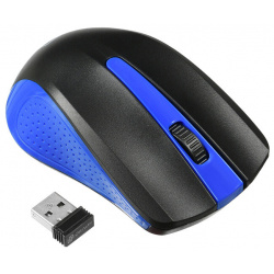 Компьютерная мышь Oklick 485MW черный/синий USB Тип: мышь