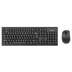 Комплект мыши и клавиатуры A4Tech 7100N USB черный Комплектация: клавиатура