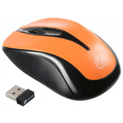 Компьютерная мышь Oklick 675MW черный/оранжевый 