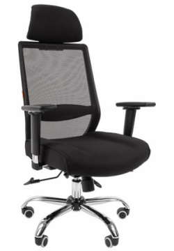 Кресло Chairman 555 LUX TW черный Высота кресла: от 117 до 123 см