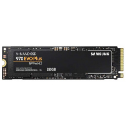 SSD накопитель Samsung 970 EVO Plus M 2 NVMe 250GB (MZ V7S250BW) Емкость: 250 ГБ
