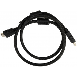Кабель Buro HDMI (m) 1м феррит кольца Позолоченные контакты черный (HDMI V1 4 1MC) 