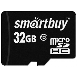 Карта памяти Smartbuy MicroSDHC 32GB Class10 LE + адаптер 