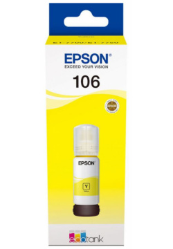 Картридж Epson C13T00R440 (106Y) Чернила Назначение: для струйной печати