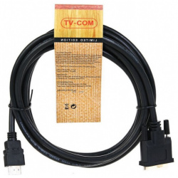 Кабель TV COM HDMI to DVI D (19M 25M) 3м (LCG135E 3M) Тип: кабель