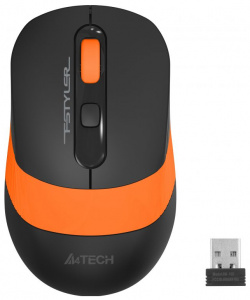 Компьютерная мышь A4Tech Fstyler FG10 черный/оранжевый 