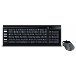 Комплект мыши и клавиатуры Oklick 220M черный 