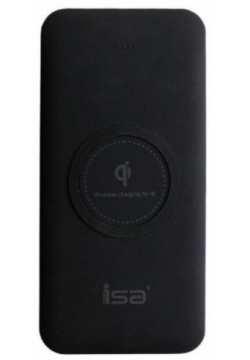 Внешний аккумулятор Isa W2 8000 mAh черный Емкость: мА