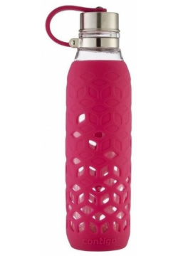 Аксессуар для велосипеда Contigo Purity розовый стекло/силикон (2095681) Бутылка 