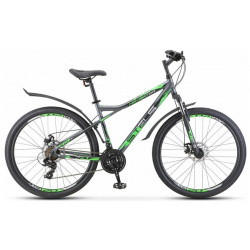 Велосипед взрослый STELS Navigator 710 MD 27 5 V020 Антрацитовый/зелёный/чёрный (LU093864*LU085137*16) 