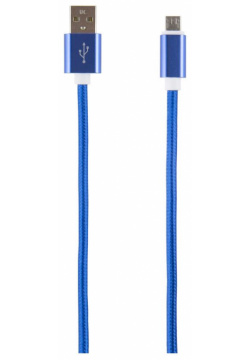Кабель RedLine USB micro (2м) нейлоновая оплетка  синий
