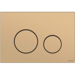 Кнопка смыва Cersanit TWINS для LINK PRO/VECTOR/LINK/HI TEC золотой матовый (63524) 