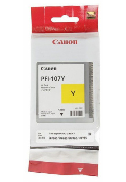 Картридж Canon PFI 107Y (6708B001) 