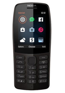 Телефон Nokia 210 DS (TA 1139) Black 