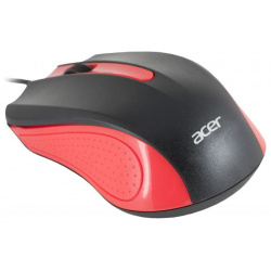 Компьютерная мышь Acer OMW012 черный/красный 