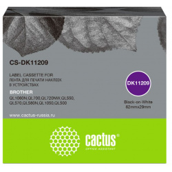 Картридж Cactus CS DK11209 черный (лента) 